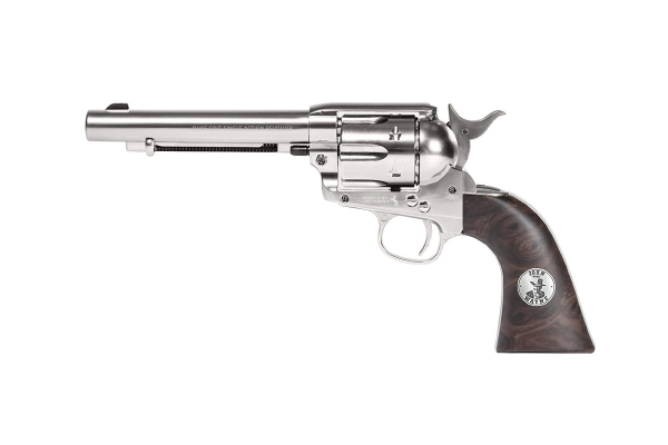 Duke SAA Colt Peacemaker CO2 BB Revolver, Nickel air pistol Review