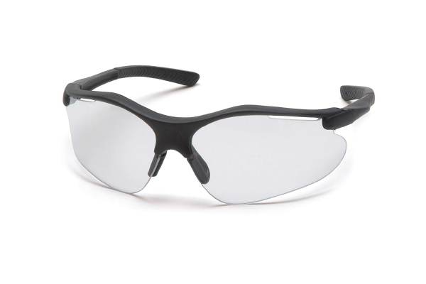 Pyramex Fortress Safety Eyewear, Clear lens With Gray Frame