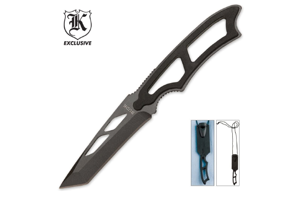 Tactical Warrior Tanto Full Tang Emergency Neck Knife