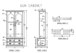 Measurements of gun safe