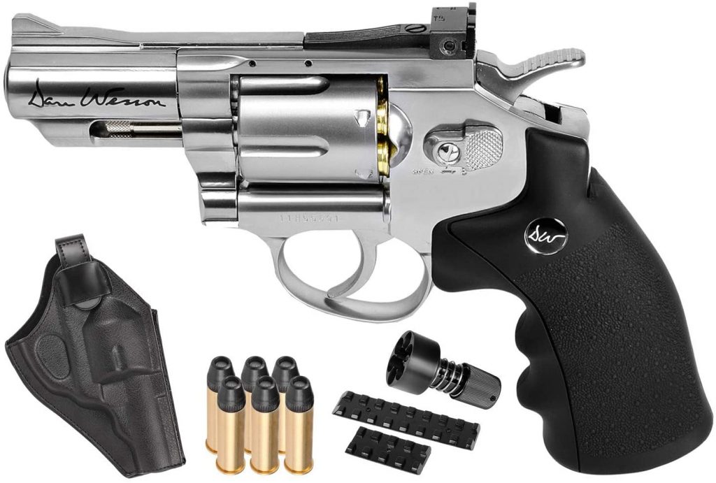 Dan Wesson ASG 2.5” CO2 Powered Air Revolver, Silver